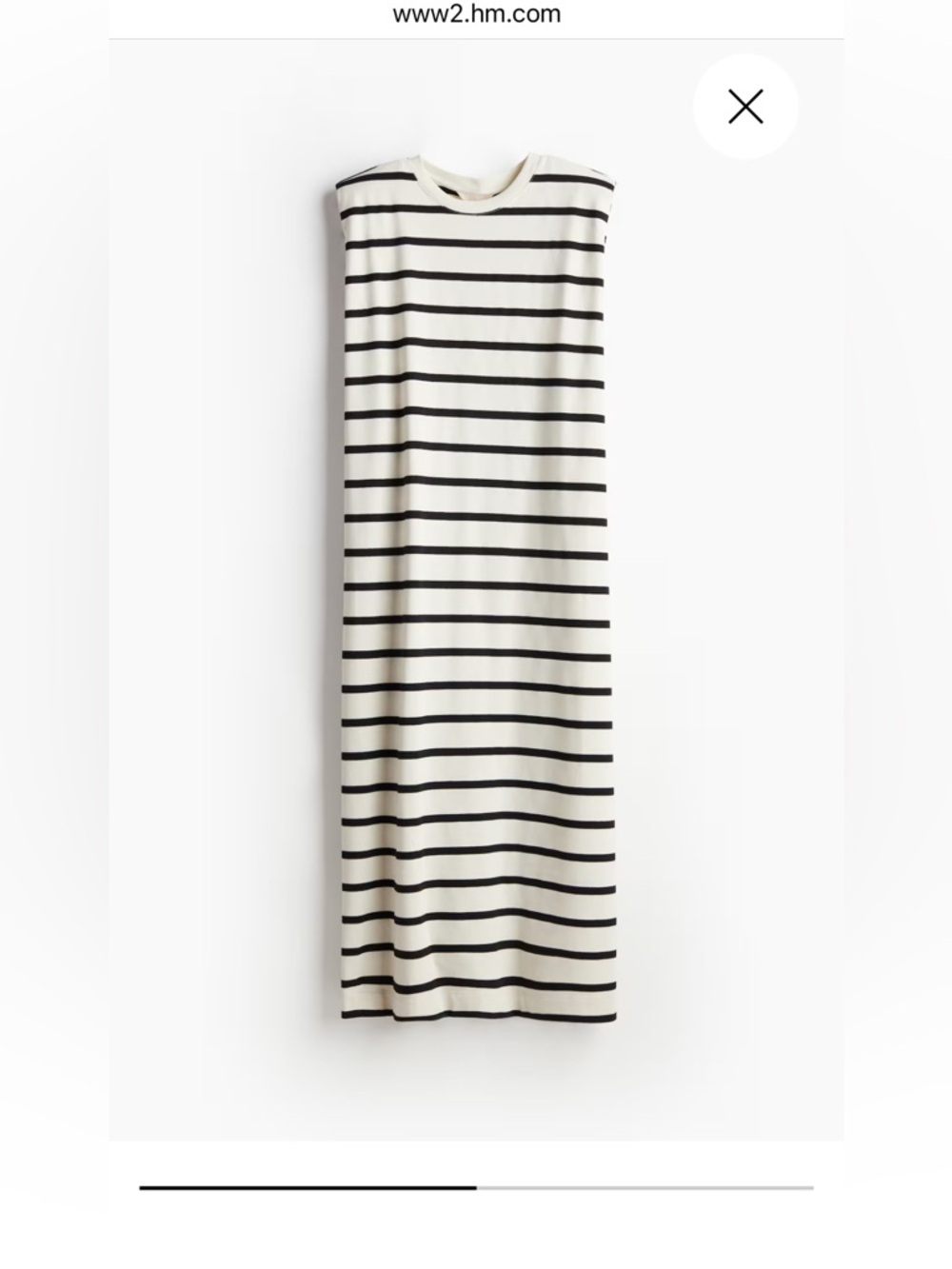 Sleeveless Black and White Striped Maxi Dress